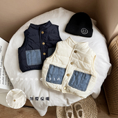新生儿马甲婴幼儿时尚 ins韩版 男女宝宝衣服冬季 小马甲外套内搭冬