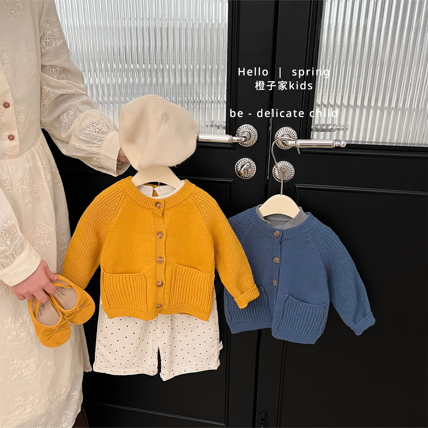 女童春秋季韩版休闲针织开衫男宝宝洋气时髦外套婴儿舒适百搭毛衣