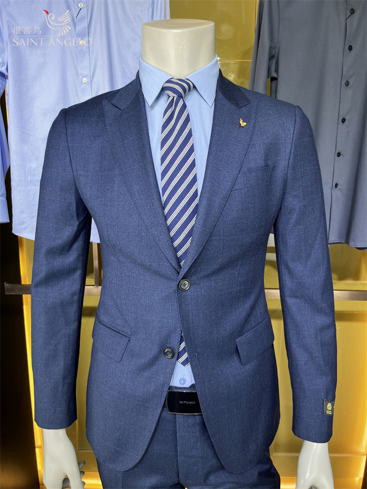 报喜鸟【100%绵羊毛】商务休闲轻薄青年秋季修身单件西服西装外套