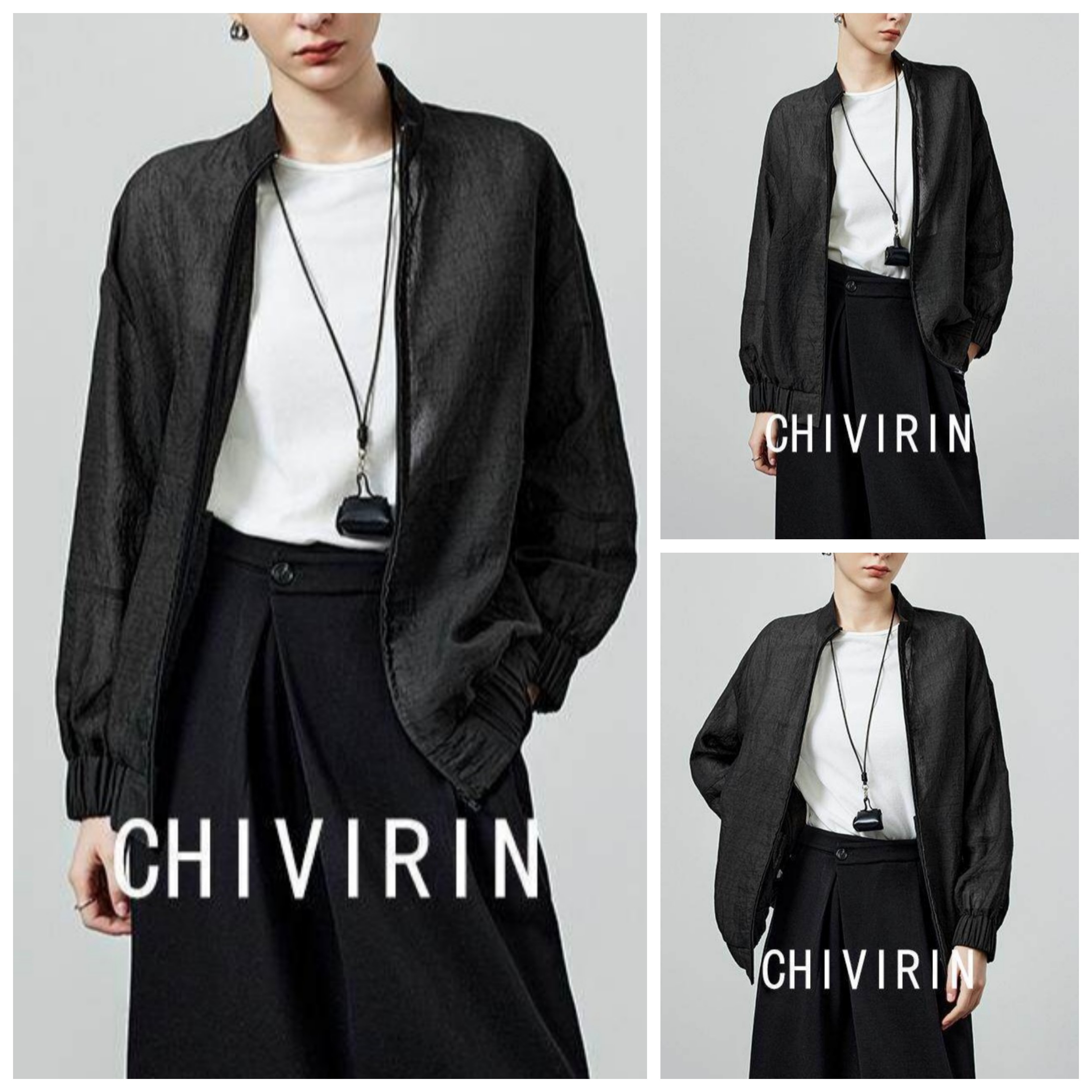 高级感立领亚麻黑色短外套女2026早春新款气质通勤小个子夹克上衣,女装/女士精品,衬衫,淘宝优惠券,粉丝福利购,淘宝优惠卷