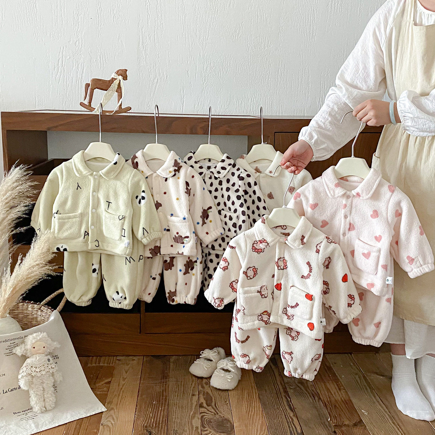 儿童保暖内衣男童秋衣秋裤女童加厚婴儿宝宝卡通双面绒家居服套装,童装/婴儿装/亲子装,家居服套装,淘宝优惠券,粉丝福利购,淘宝优惠卷