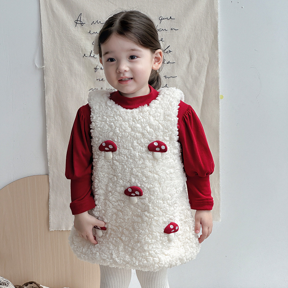 女童冬装加绒加厚连衣裙小童宝宝卡通小黄鸭背心裙婴儿羊羔绒裙子,童装/婴儿装/亲子装,连衣裙,淘宝优惠券,粉丝福利购,淘宝优惠卷