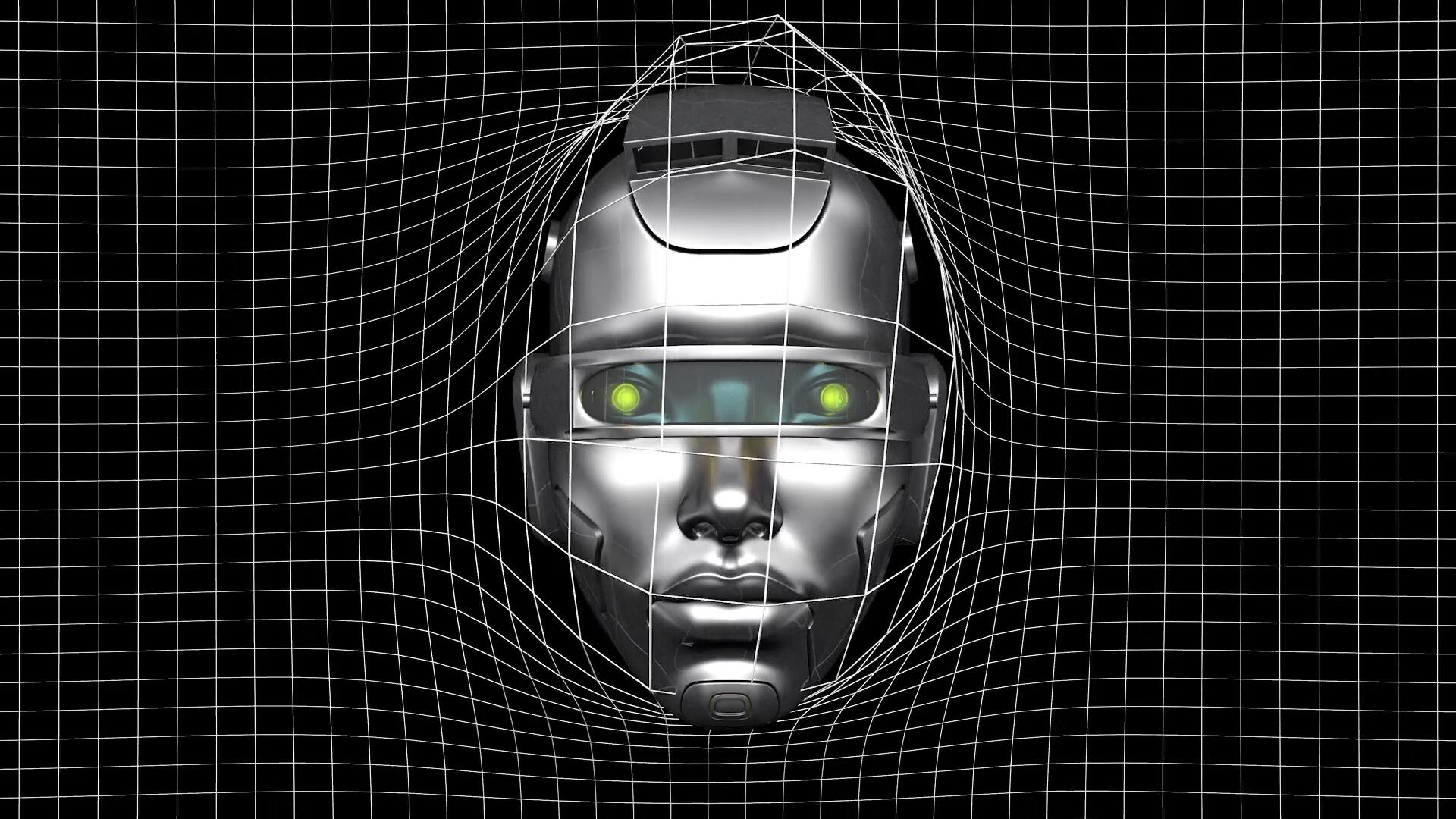 kjc009 裸眼3d线框空间立体vj全息投影视频素材led透明屏