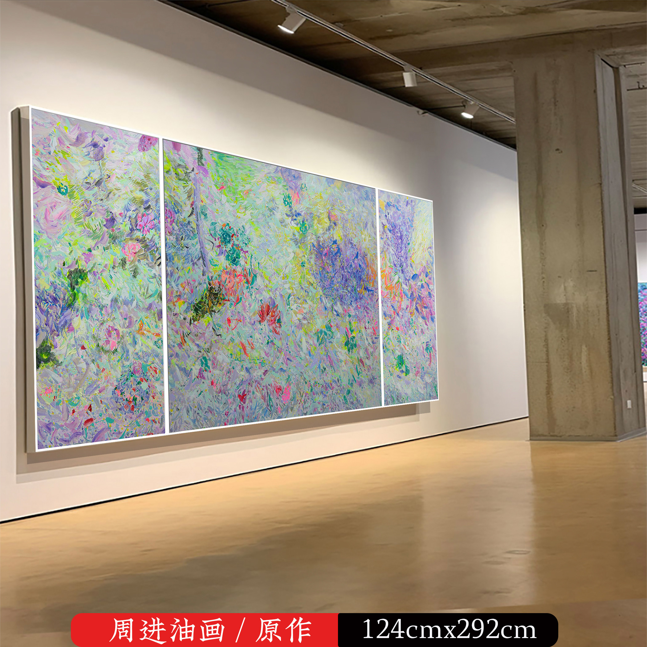 画家手绘油画原作《绽放-情语》现代简约轻奢客厅装饰油画花卉