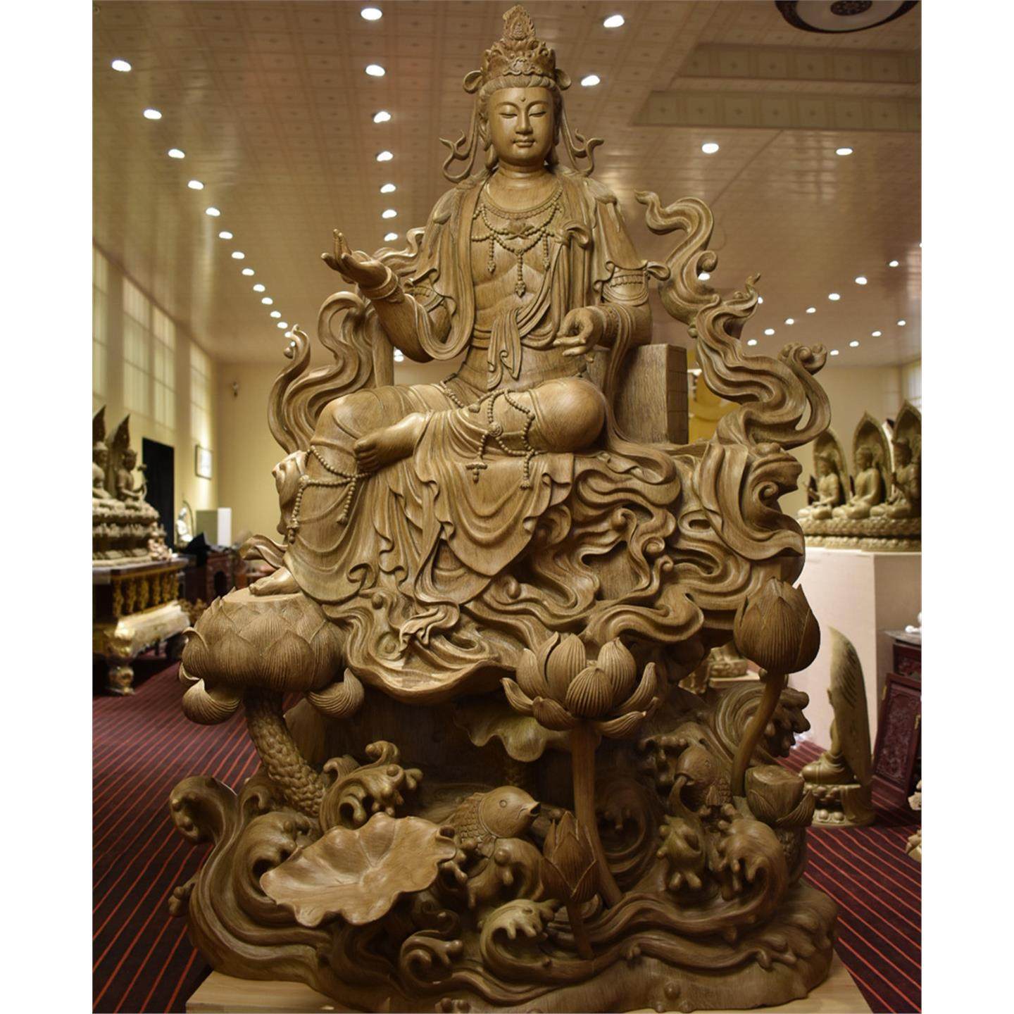 木雕佛像三十三观音菩萨33自在观音三十三化身三十二应身寺庙院