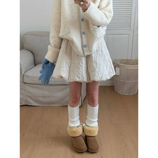 高腰橡筋设计减龄百搭波点花苞短裙半身裙160889 April Flower