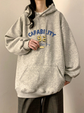 中性风秋冬420克男士大码连帽宽松卫衣外XZ405-1-WY01-P55-加绒65，男装卫衣，星座405-1