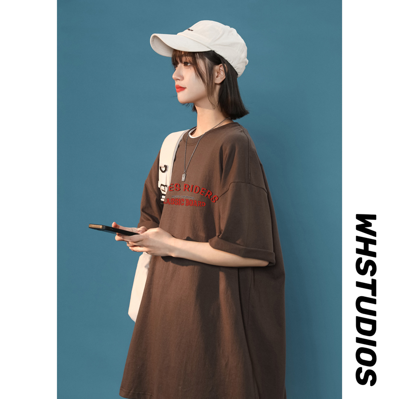 女装类目夏女士t恤上衣宽松大码半袖纯棉XZ405-1-T13-P25，女装T恤，星座405-1