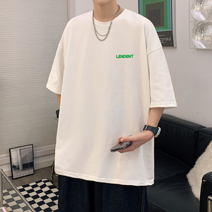潮流港风宽松半袖短袖夏季男士t恤大码打底衫XZ405-1-T23-P25图片