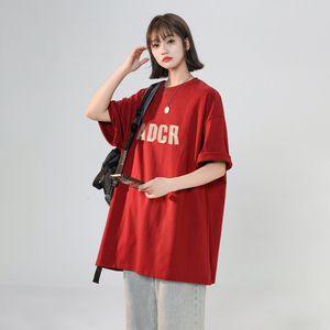 女装类目宽松半袖体恤夏季女士t恤上衣XZ405-1-T18-P25图片