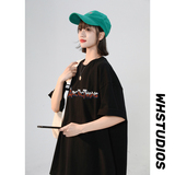 女装类目夏季新品宽松上衣女士圆领字母大码t恤XZ405-1-T15-P25，女装T恤，星座405-1