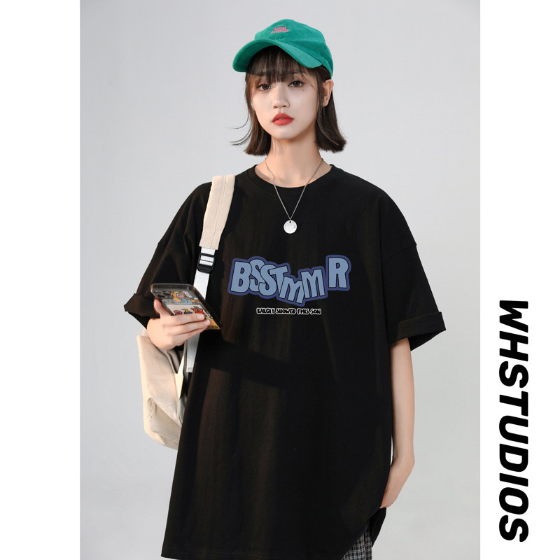 女装类目宽松半袖纯棉上衣t恤女士XZ405-1-T21-P25，女装T恤，星座405-1