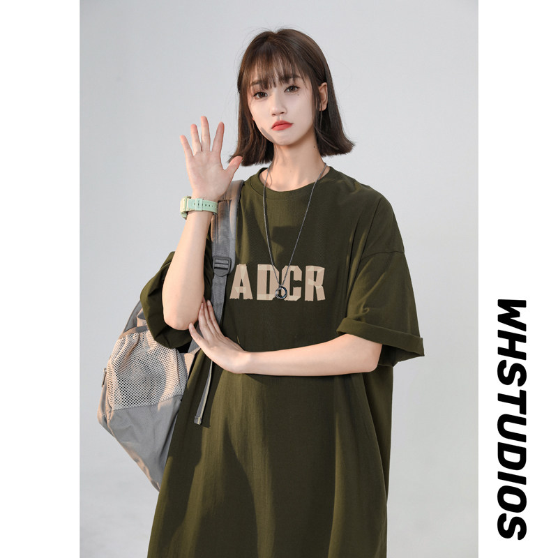 女装类目夏季潮流宽松上衣t恤短袖女士大码半袖XZ405-1-T18-P25图片