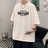 潮流港风夏季男士t恤短袖宽松半袖大码圆领XZ405-1-T16-P25，男装T恤，星座405-1