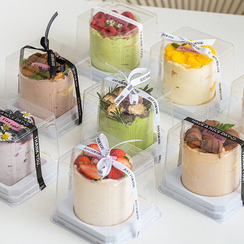 2寸蛋糕包装盒迷你西点泡芙