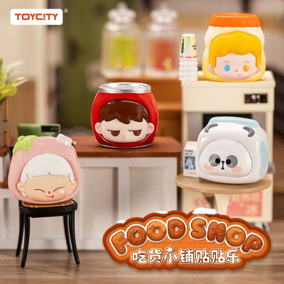 TOYCITY贴贴乐吃货小铺系列盲袋盲盒正版潮玩磁贴冰箱贴摆件礼物