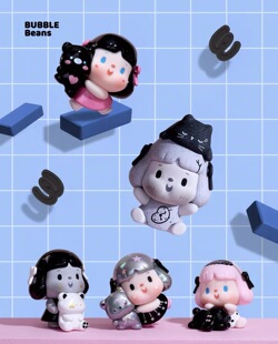 现货bubble爱的抱抱系列萌粒盲盒潮玩手办可爱摆件公仔女生日礼物