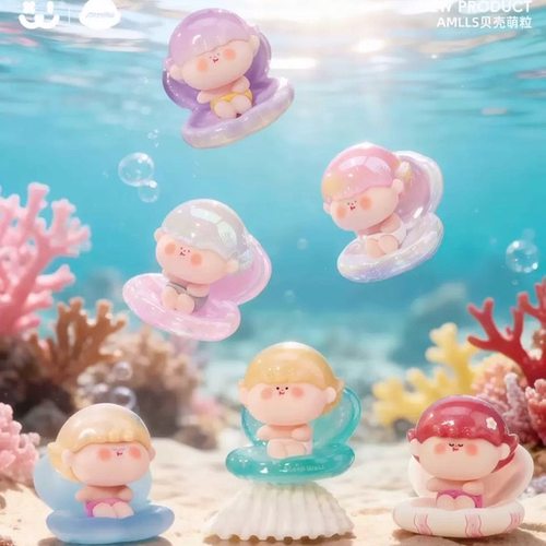 正品现货 阿玛莉莉丝贝壳系列萌粒盲袋潮玩盲盒可爱摆件