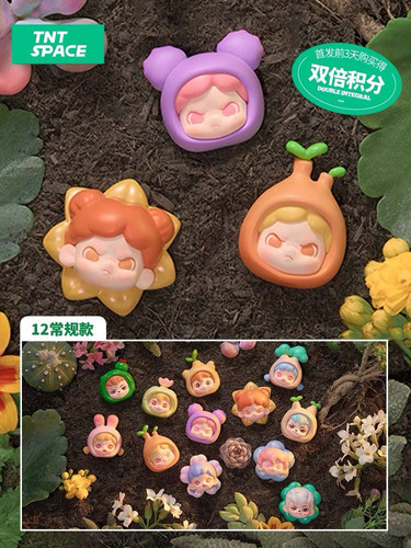现货正品 TNTSPACE mi粒2代植物研究所盲盒手办萌粒潮玩礼物摆件