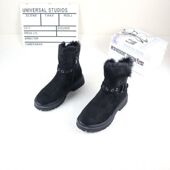 撤柜加绒加厚保暖粗跟皮带扣侧拉链时尚 36真毛冬季 新款 女雪地靴