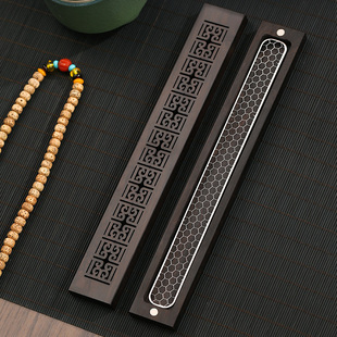 檀香熏香炉卧香盒 线香香插香托底座 室内家用插香座线香盒香薰盒