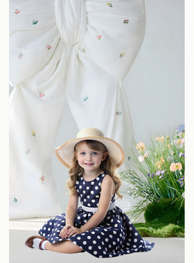 梦幻小公主春日花花大蝴蝶结背景布影楼家用宝宝拍摄道具背景布