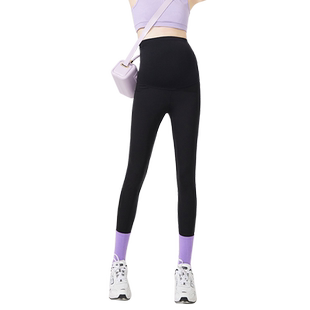 孕之彩孕妇外穿打底裤春季新款鲨鱼裤全孕期无痕不勒肚子孕妇装