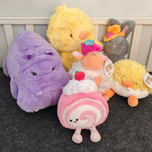 美单Gigglescape毛绒小羊蜗牛大黄鸭豆袋玩偶公仔娃娃毛绒玩具