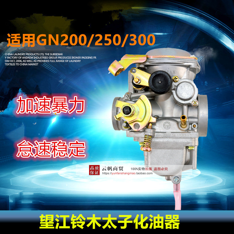 适用望江铃木太子摩托车GN250 GN300 WJ250 草上飞250 正品化油器
