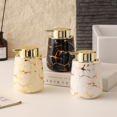 泡沫洗手液瓶子网红酒店卫生间陶瓷沐浴露分装瓶家用高颜值乳液瓶