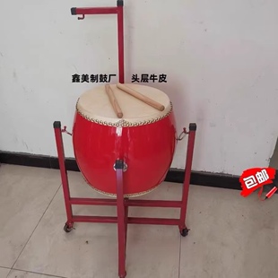 堂鼓牛皮法器鼓诵经念佛祠堂道场法事战鼓佛具10寸12寸14寸寺院鼓