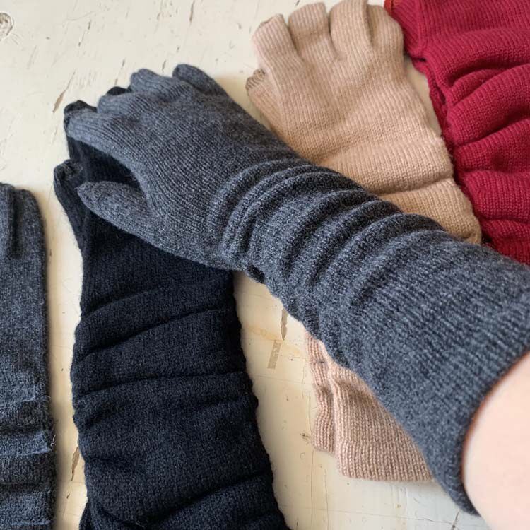 女羊绒长臂情侣羊绒手套