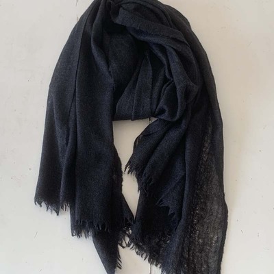 灰色羊绒围巾欧美薄款