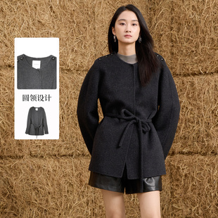 女装 Sweet 专柜同款 紫淑2025冬新品 长大衣Z1AB54155A Basil