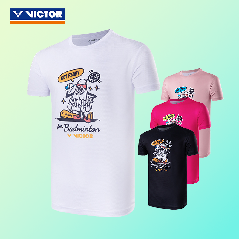 VICTOR胜利羽毛球服吸汗针织