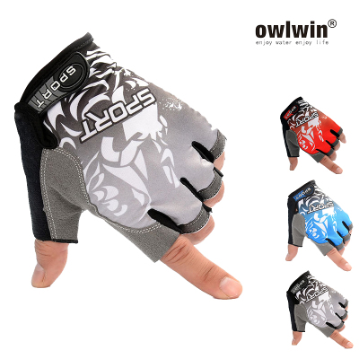 owlwin半指夏季防刮超薄钓鱼手套