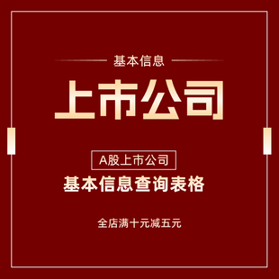 A股上市公司基础信息excel表格股票炒作辅助信息表格短线题材查询