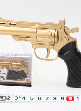 SY合金精工儿童玩具枪可折叠左轮手枪1：3.521迷你软弹枪模型男孩