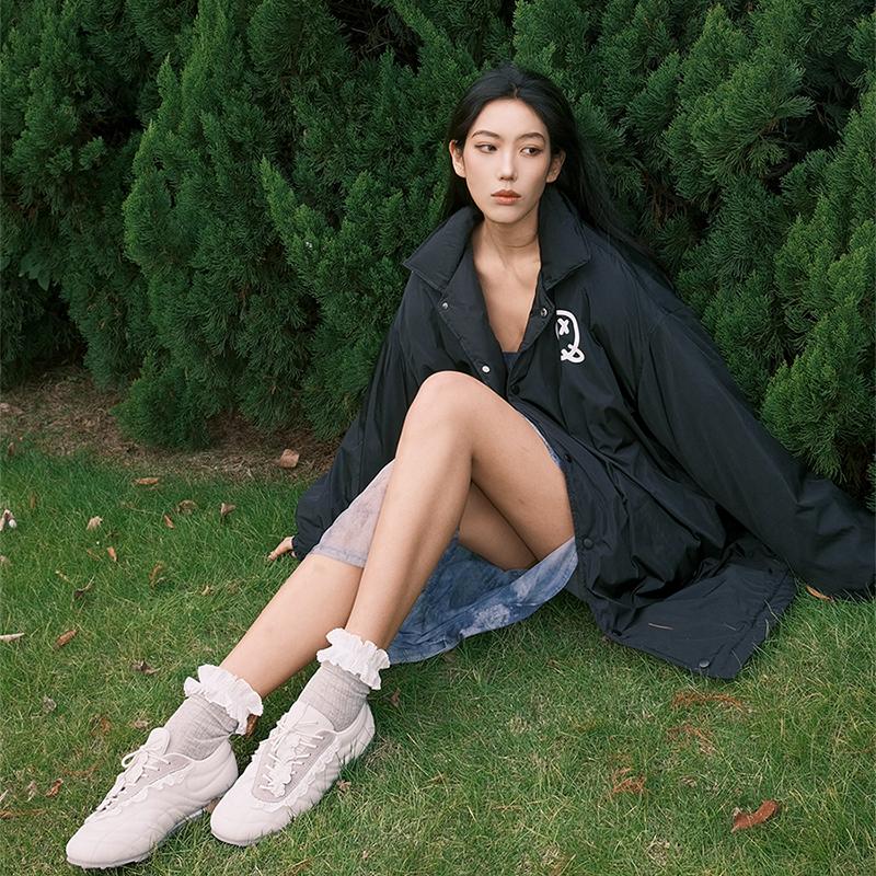 SNLQ street秋冬舒适版Logo印花男女宽松羽绒服棉服面包服