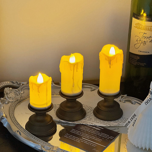 led仿真蜡烛灯圣诞节浪漫烛台