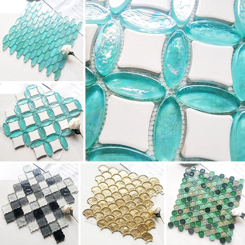 Простая фантомная фонаря фонаря глазированная мозаичная плит