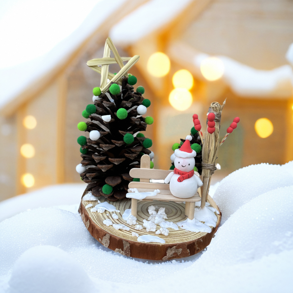 幼儿园冬天环创主题圣诞树枝制作松果稻草儿童雪人手工DIY材料包,模玩/动漫/周边/娃圈三坑/桌游,模型制作工具/辅料耗材,淘宝优惠券,粉丝福利购,淘宝优惠卷