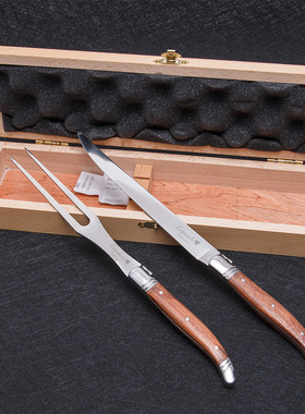 特价西餐餐具木柄分餐刀叉欧式高档牛排餐具法国刀具加厚Laguiole