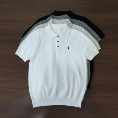 老钱风肌理感提花短袖polo衫