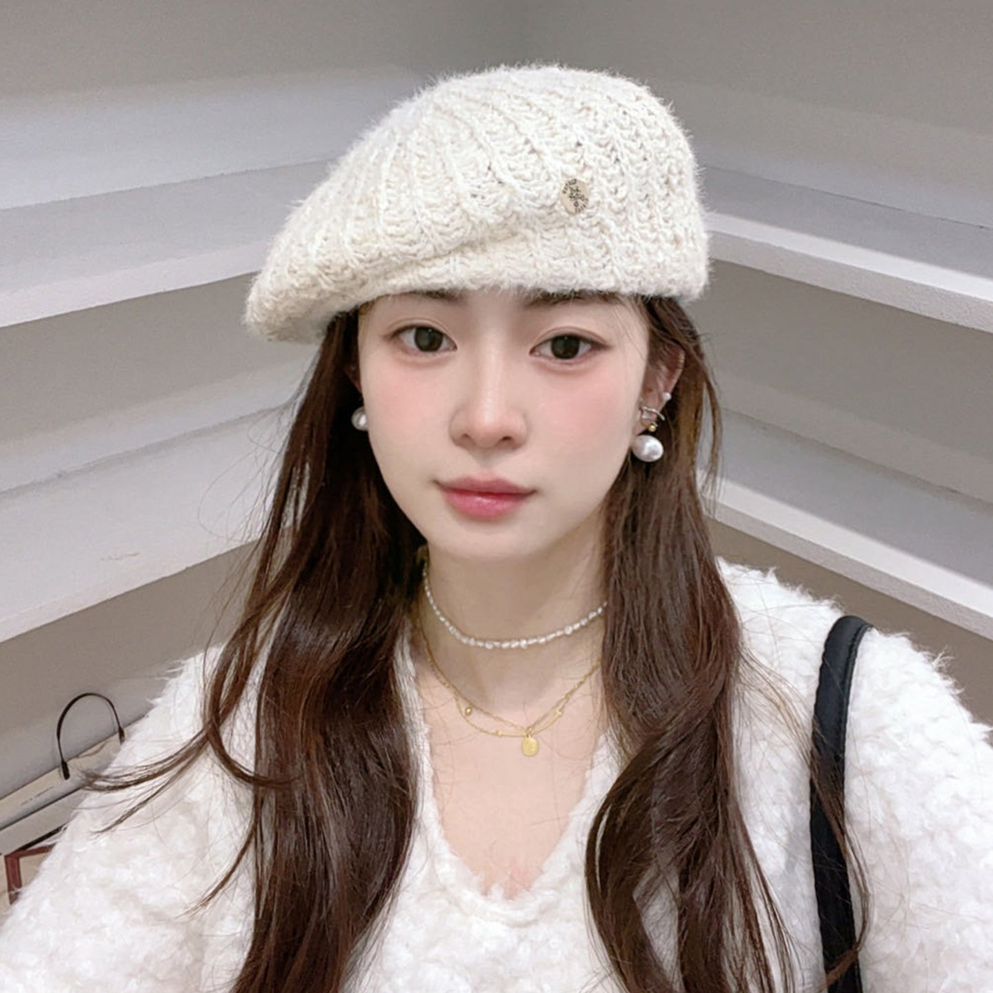 韩系时髦羊毛混纺贝雷帽