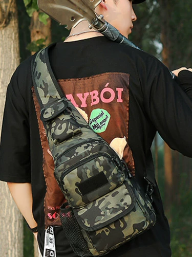 Камуфляжная нагрудная сумка, тактическая водонепроницаемая сумка на одно плечо, универсальный рюкзак, сумка для телефона