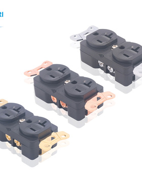 PAPRI GXB-1  纯紫铜镀金镀铑镀银美标电源墙插板HIFI发烧级插座