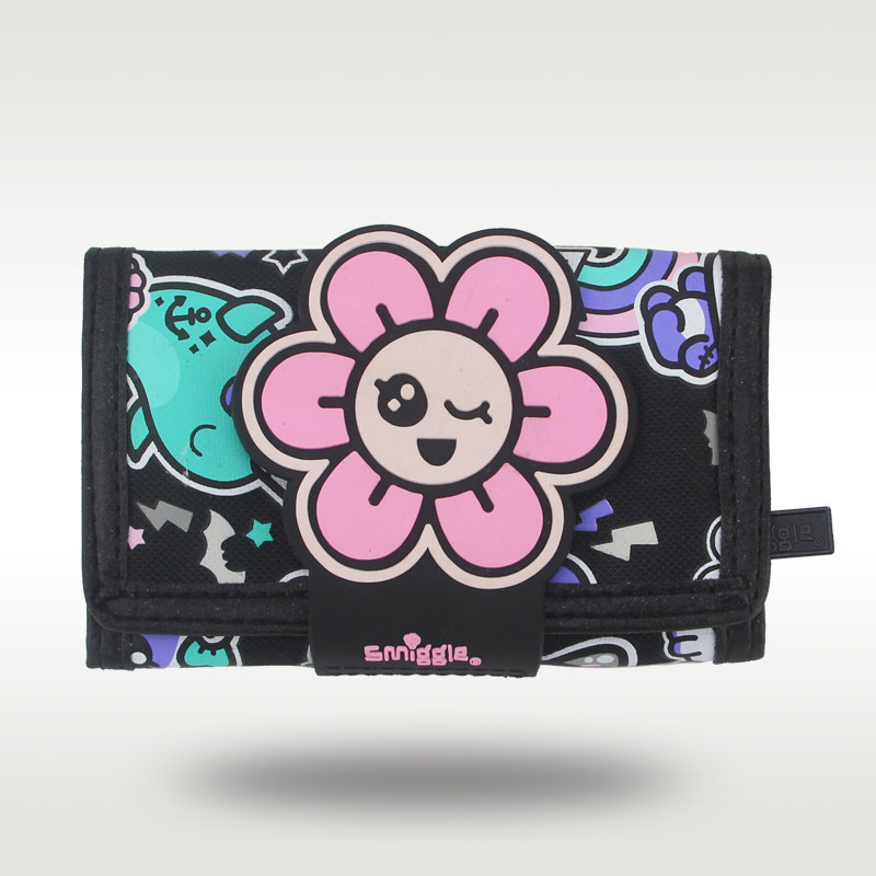 澳洲smiggle钱包儿童可爱卡通恶魔猫五角星三折大容量钱包女孩,模玩/动漫/周边/娃圈三坑/桌游,动漫背包/钱包/箱包,淘宝优惠券,粉丝福利购,淘宝优惠卷