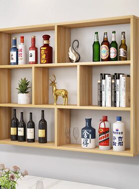 酒柜挂墙壁挂式餐厅饭店墙上饭店靠墙简易红酒架展示架多层置物架