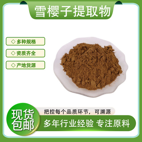 雪樱子提取物30:1 雪樱子浓缩粉 水溶性原料 植物提取物 包邮